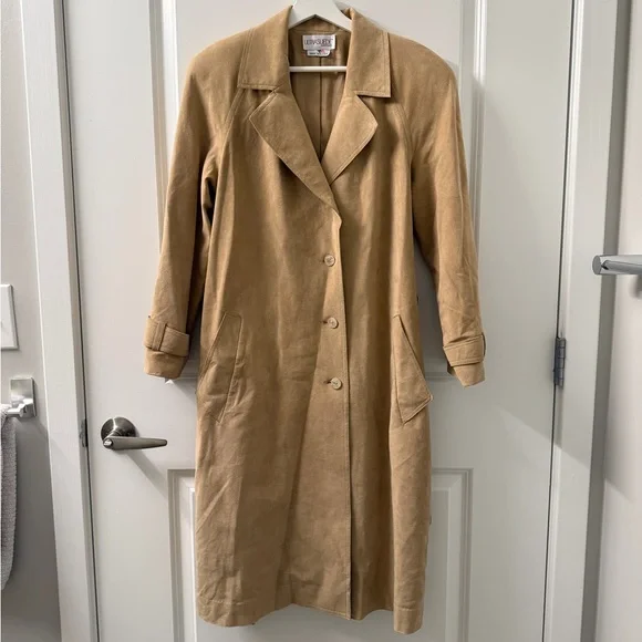 Vintage Ultrasuede Count Romi Trench Coat - Picture 7 of 9